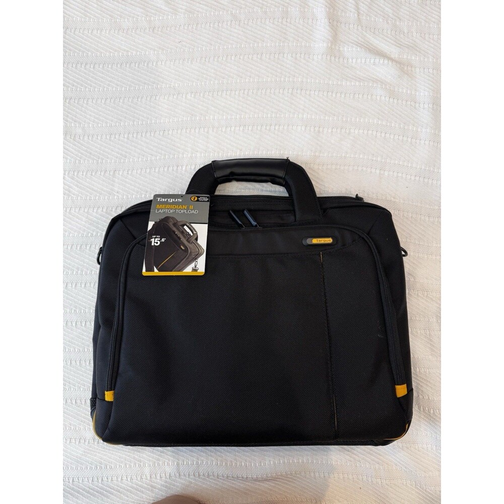 Targus Meridian II Laptop Topload Bag 15.6” Black Briefcase Shoulder Strap NWT